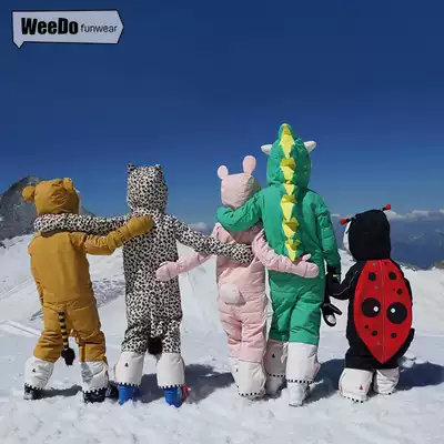 Anshan Speed Germany imported Weedo children's cute baby one-piece ski suit animal warm cotton windproof waterproof