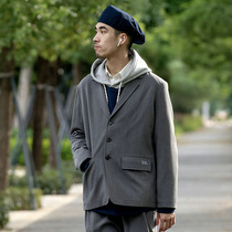 UrbanStandard Japanese casual suit mens autumn new mens slim suit retro Joker coat