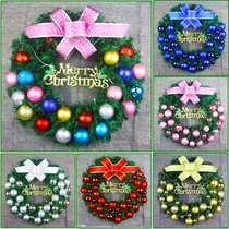 Christmas wreath 40cm50 60CM door hanging luminous handmade diy wreath ornaments Christmas decoration scene arrangement