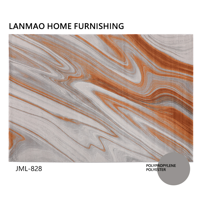 Belgian import Fancy Light Lavish Orange Living-room Sofa Tea Table Carpet High-end Modern Abstract Gradual Floor Mat