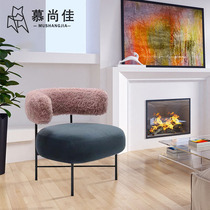 Nordic Light And Luxurious Single Sofa Chair Ins Wind Living Room Balcony Net Red Villa Modern Minima Casual Single Seat