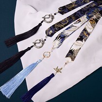  Horn Head Decoration Boy Hanfu Bouquet Male strain flutter with streaming Su hair with ancient wind hair accessories for boys ancient costumpanum