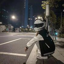 Full Armor Adornment Personality Retrofit Cute Lady Locomotive Cat Ears Sun Protection Safety Helmet Electric Car Helmet All Season Money