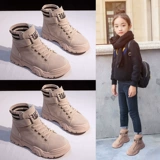 Martens, демисезонные флисовые ботинки, детские короткие сапоги, зимние туфли