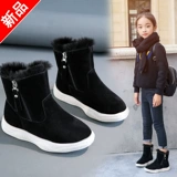 Демисезонные ботинки, сапоги, флисовые зимние детские туфли, подходит для подростков