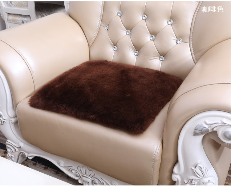 Úc cừu cắt ghế đệm len lông cừu đệm sofa da cừu đệm lông một lông ngắn mùa đông da nệm ngồi ghế gỗ