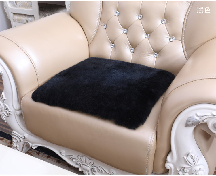 Úc cừu cắt ghế đệm len lông cừu đệm sofa da cừu đệm lông một lông ngắn mùa đông da nệm ngồi ghế gỗ
