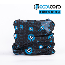 coolcore cold ice silk sunscreen breathable headscarf men and women sports headscarf riding dust mask neck cover