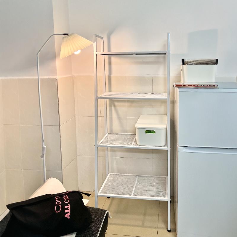 [Store Owner's Personal Use] Ins-Style Storage Rack, Multi-Layer Iron Bookshelf, Floor-Standing Shelf for Living Room, Bedroom, Balcony
