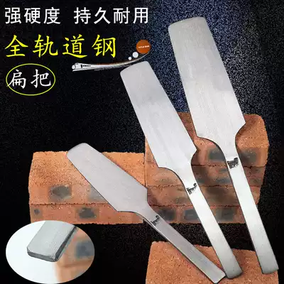 Brick knife double-sided large small mudstone knife masonry cutting Wall all-steel one-piece knife Longshui Meng Chuanguo flat hand-held tile knife