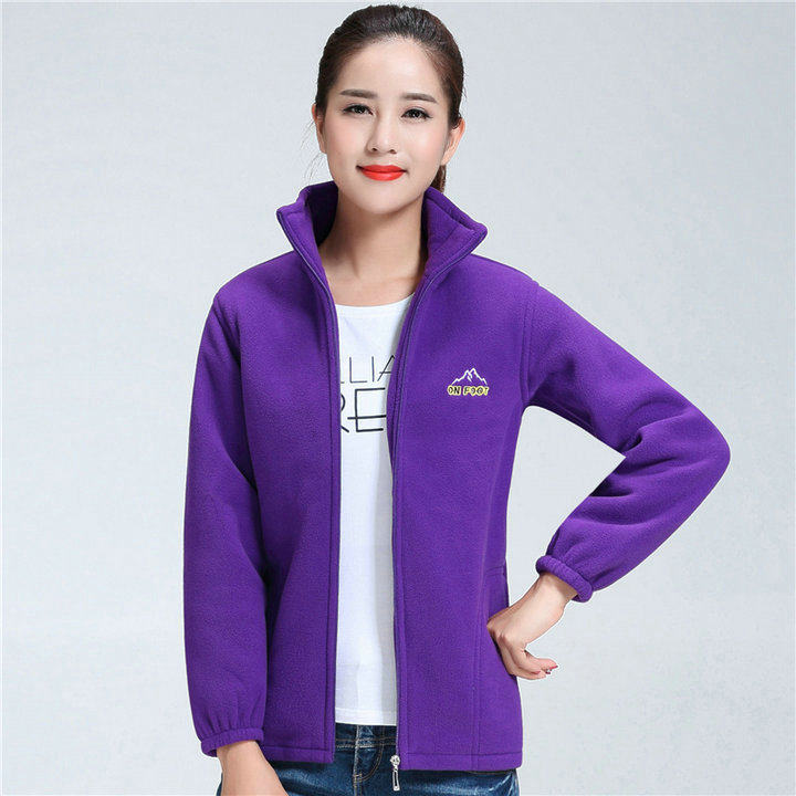 Fleece jacket outdoor cardigan plus fleece top hiking mountain sports jacket thickened warm double-sided polar fleece autumn and winter