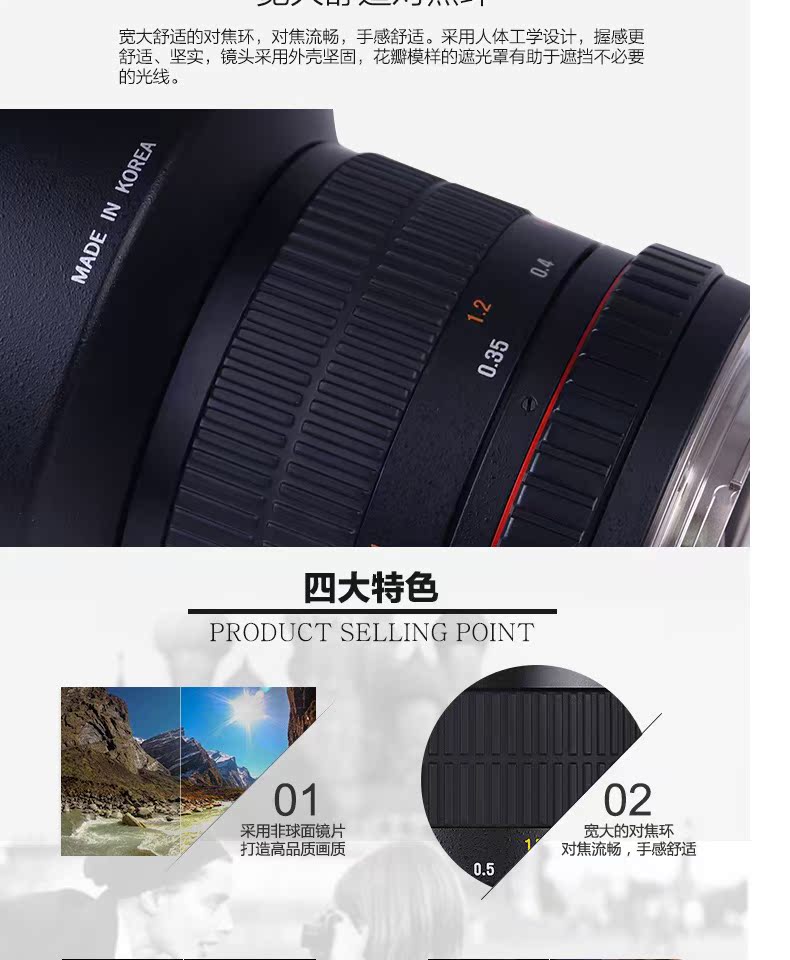Sen Yang Samyang Samyang 14mm F2.8 siêu góc rộng ống kính full-frame SLR khẩu độ thủ công tự động - Máy ảnh SLR ống kính tele