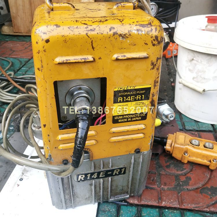 Repair electric hydraulic pump Japanese spring precision R14E - R1 electric hydraulic press pump IZUMI cable cut clamp
