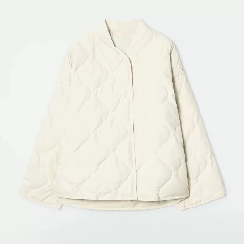 Cos Style Loose Fit Quilted down Jacket with Diamond Texture 2025 Winter New Product 1205863005