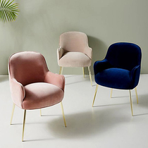 Light Extravagant Pink Cloth Art Princess Casual Chair Ins Clubhouse Cafeterie Single Sofa Nordic Designer Sofa Chair