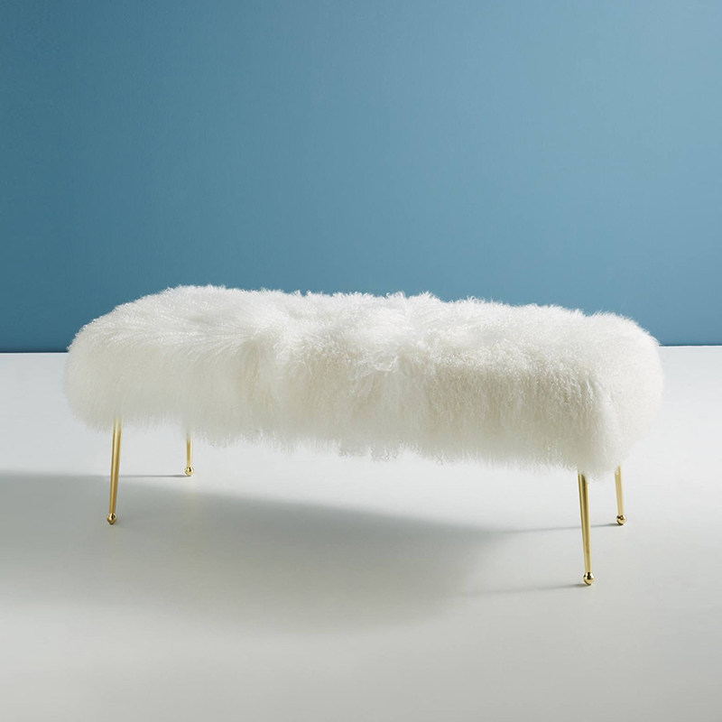 Fashion minimalist Clothing Shop Beach Wool changing shoes Bench Living Room Sofa Bench Long Bench Creativity Bedroom Cloakroom Tailstool