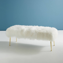 Fashion minimalist Clothing Shop Beach Wool changing shoes Bench Living Room Sofa Bench Long Bench Creativity Bedroom Cloakroom Tailstool