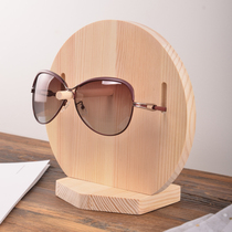 Glasses shop display rack high-grade solid wood decorative props Sunglasses counter shelf display rack sunglasses shelf