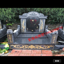 Stone Sculpture Natural Granite Chinese Dieffenbachia Stone Sculpture Boutique Combination Cemetery Tombstone Product Direct Sales
