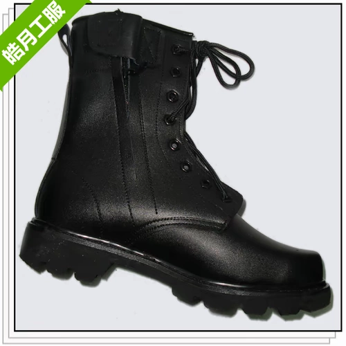 Кожаные тактические высокие сапоги для кожаной обуви, высокая талия, сражение