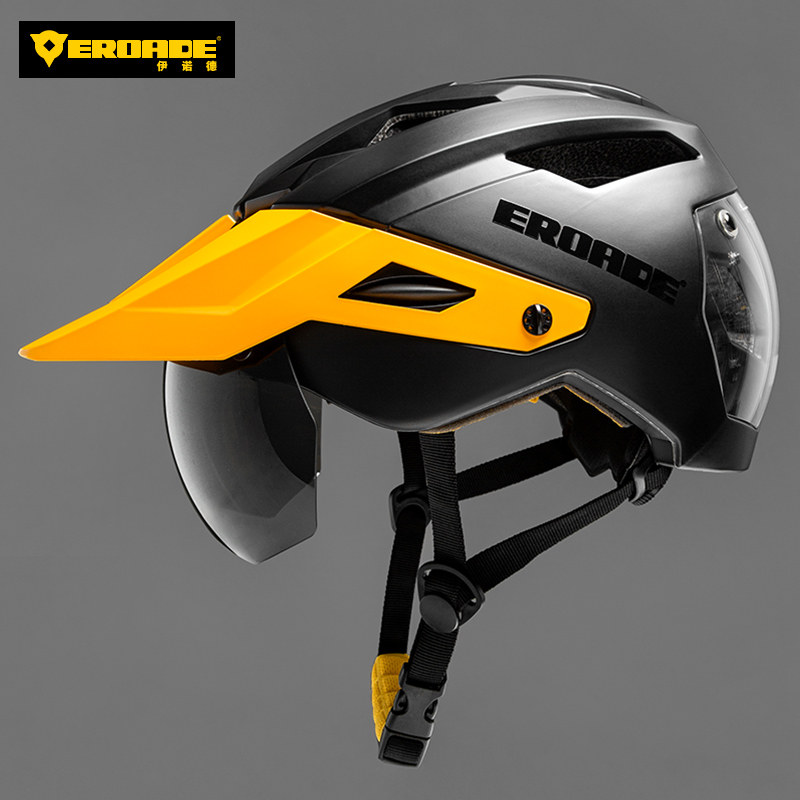 German EROADE bike riding helmet male and female mountain bike road car with wind mirror riding safety helmet equipped-Taobao