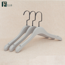 Fu Lishi custom clothing store large solid wood hangers for men and women non-slip hangers custom wood clothing support personality logo