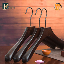 Wide shoulders solid wood hangers for men and women clothing stores coat non-slip hangers for hotel wedding clothes hangers custom logo