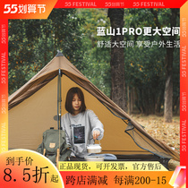 Three Peaks Blue Hills 1pro Single 1 5 floors 20D Double silicon ultra light windproof Rain Proof Outdoor Pyramid without pole tent