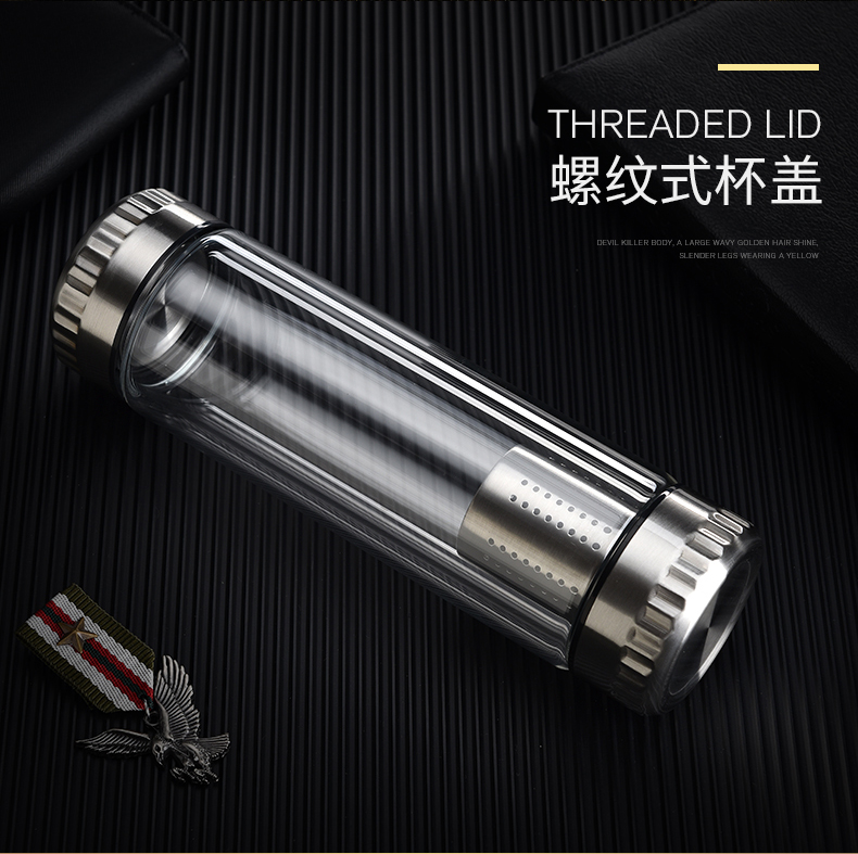 [Mua một tặng ba] ly tách tách cao vút ly borosilicate hai đầu ly kinh doanh ly - Tách bình giữ nhiệt lock&lock 1000ml