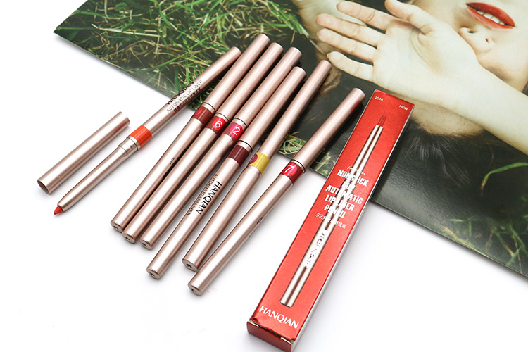 Authentic tự động xoay môi bút chì kẻ môi không thấm nước kéo dài dì màu nàng tiên cá dán bưởi begin người mới bắt đầu vàng 	son bút chì bảng màu	