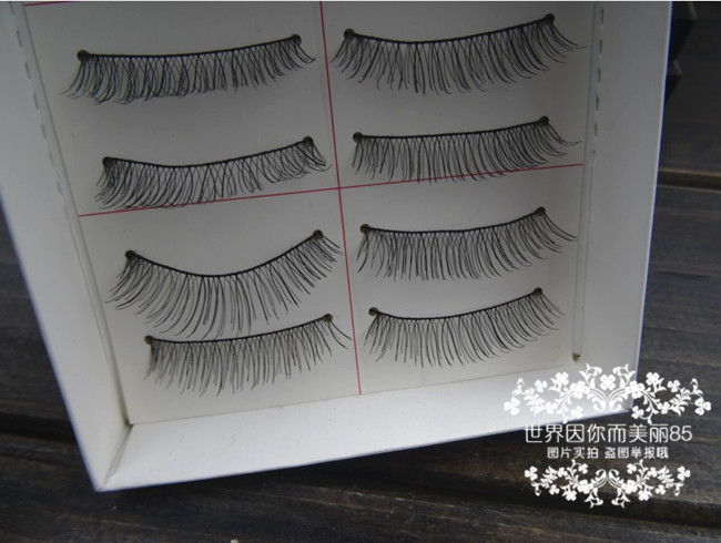 Miễn phí vận chuyển! Lông mi giả Trang điểm nude tự nhiên cotton đen 217 mô phỏng lông mi [mua 2 tặng 1] - Lông mi giả keo dán mi giả