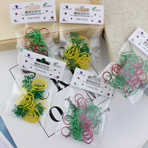 Two-color cherry back needle pineapple cute shape pinpin paste bookmark clip back needle creative back-shaped needle