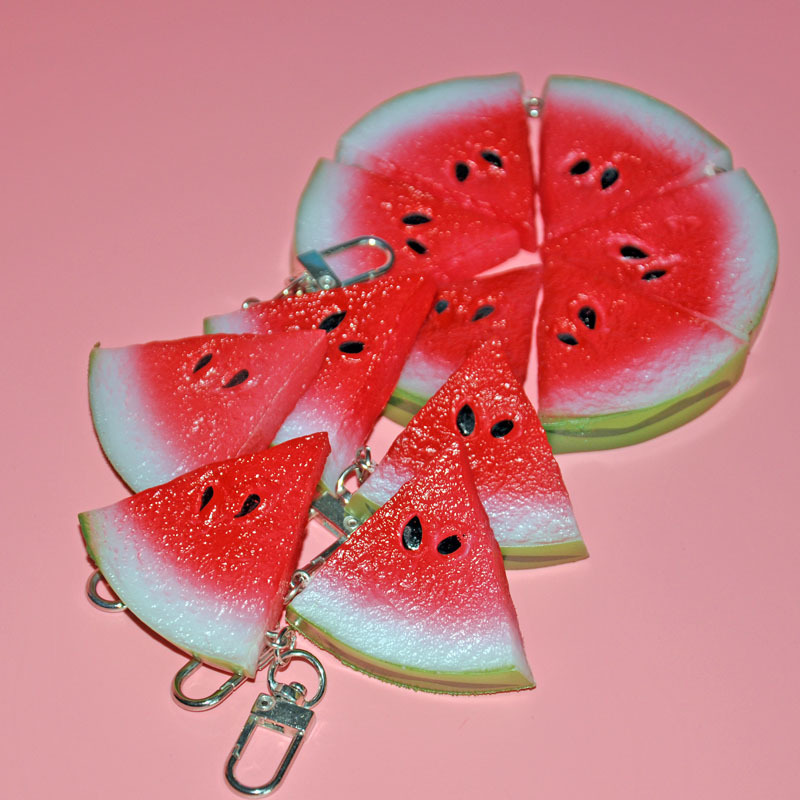 Cute Realistic Watermelon Keychain Pendant Gift, Creative and Refreshing Small Watermelon Slice Toy, Fruit Backpack Pendant Cute Realistic Watermelon Keychain Pendant Gift, Creative and Refreshing Small Watermelon Slice Toy, Fruit Backpack Pendant