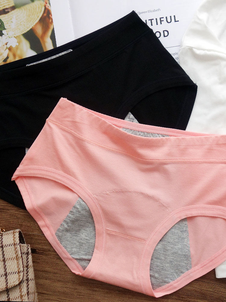 Holiday physiological underwear female menstrual leak-proof pure cotton aunt breathable antibacterial physiological period girl waist menstrual pants