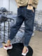 Harem jeans for women summer 2025 new pear-shaped body slimming large size loose high-waisted carrot daddy pants