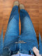 Blue Fleece-Lined Straight-Leg Jeans for Women, New Spring Style, Plus-Size, Loose Fit, Slimming, Petite Narrow Wide-Leg Floor-Length Pants