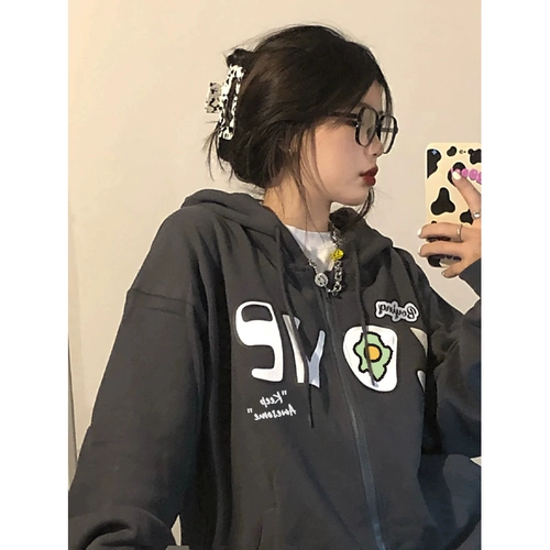 Tide, осенняя тонкая толстовка, куртка для влюбленных, европейский стиль, в американском стиле, оверсайз, в корейском стиле