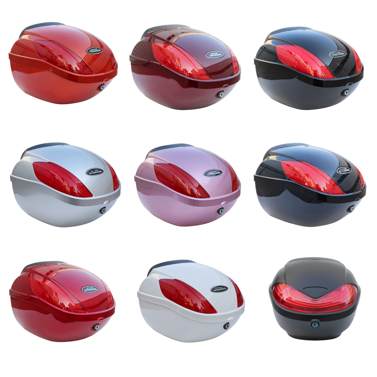 Apply to the Five Sheep Honda Beauty Shirley Happy Shark WH 125T - 5 Motorcycle rear box trunk storage box