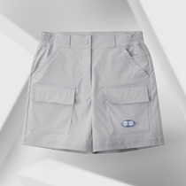 China Li Ning 2021 new sports fashion trends comfort inwind women loose casual shorts AKSR276