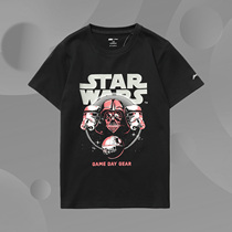 Li Ning Star Wars joint series of childrens clothing short sleeves T-shirt mens small large childrens round collar spring sportswear YHSR129
