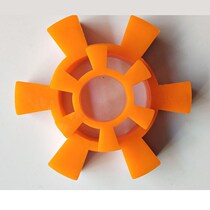 Cow gluten polyurethane rubber hexagon wheel coupling elastic pad water pump motor wear-resistant shock absorber rubber ring 6 corners