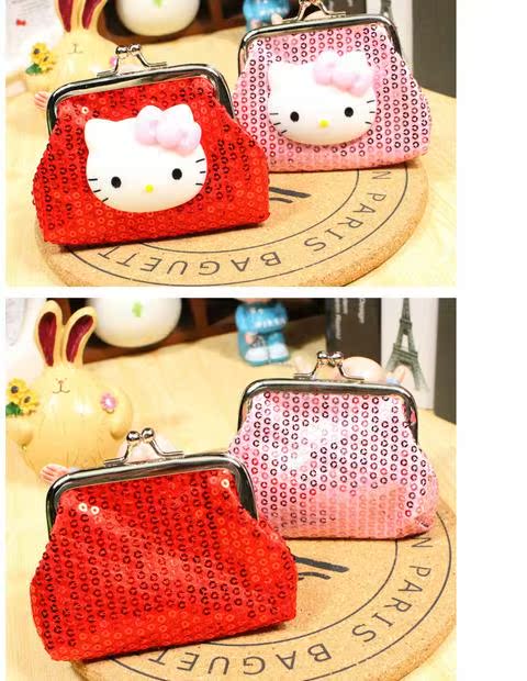 Dễ thương phim hoạt hình mini túi xách tay sáng tạo vải ngắn sinh viên ví trẻ em nữ bóp gucci