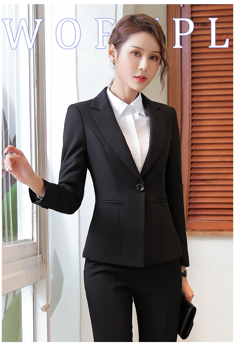 職業套裝女秋冬西服女西裝正裝女面試女兩件套木子小巷 露天拍賣