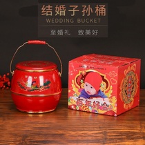 Wedding wedding children Sun Bao Bucket Plastic Sun Bucket Bucket Bucket Bride Dowry Supplies