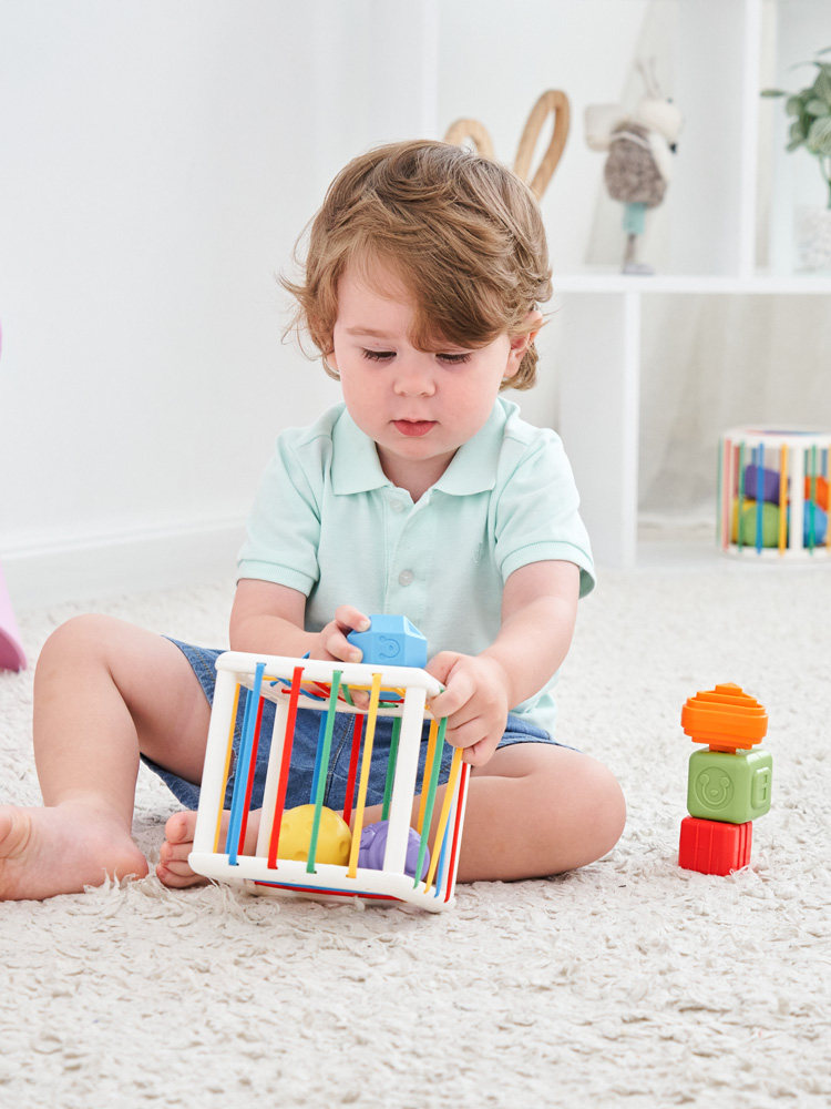 Baby Young Puzzle Cubeira Cicelle Shape Box Color Cognitive Baby 0 - 3 year old toy early teaching enlightenment