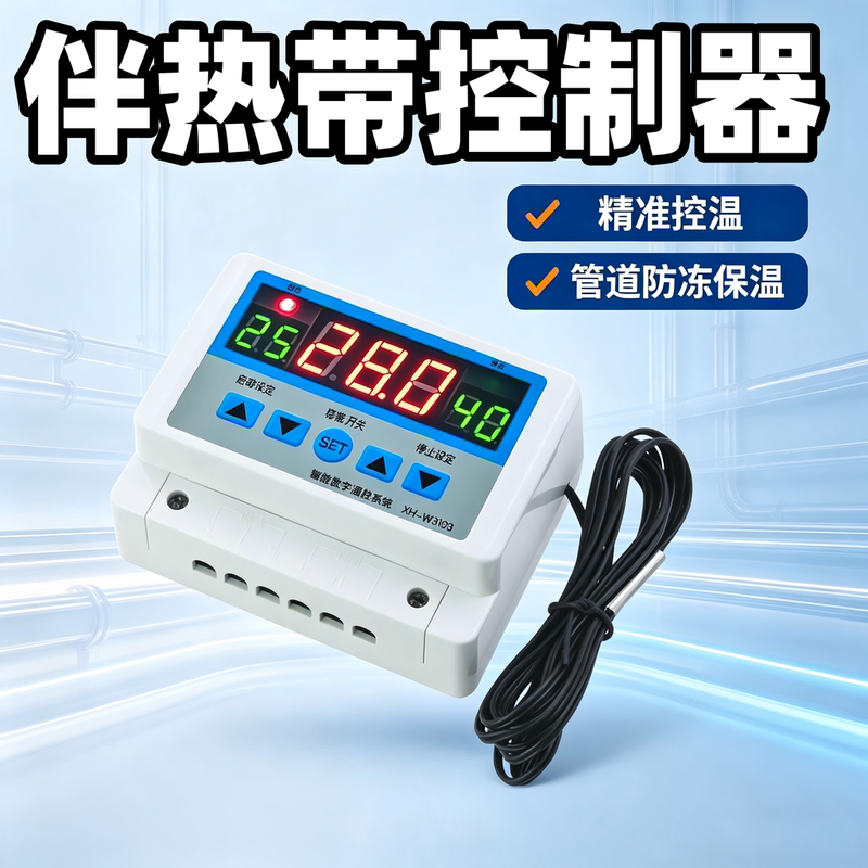 Temperature Control Switch Controller Digital Thermostat Switch Button Automatic Temperature Controller Adjustable Temperature