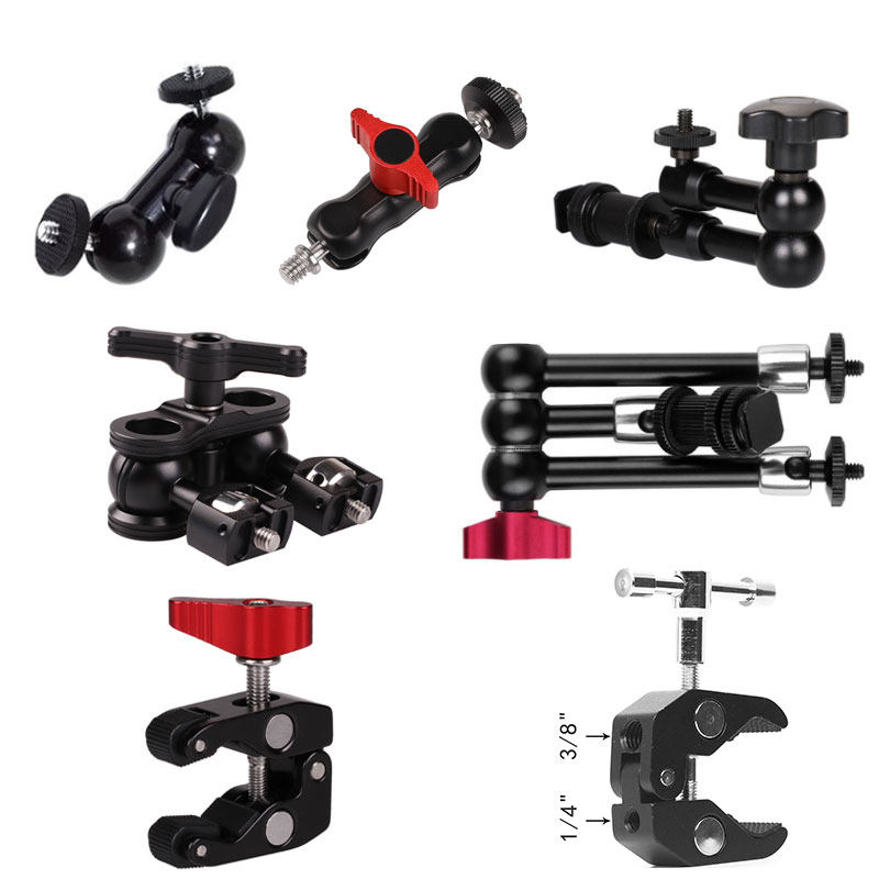 Metal Magic Arm 7 inch 11 inch Strange Hand Universal Stand Single Eye Camera Monitor Crab Claw Powerful Pea Clip