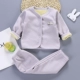Bộ đồ lót nhiệt cho bé cộng với nhung dày cho trẻ em quần áo mùa thu bé trai và bé gái áo len cotton mùa thu đông quần áo bé trai 1 tuổi