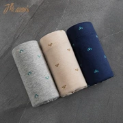 Quần lót nam hàng đầu Quần boxer Cotton Mid-eo Top Gua Bốn góc Quần short Đầu thoáng khí Thanh niên Kích thước lớn