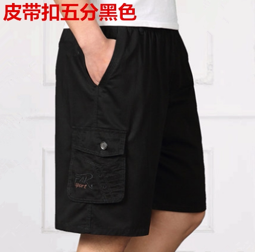 Wearing three-year wear-resistant shorts men's overalls five-point five-point pants middle-aged and elderly breeches dad wear work multi-pocket pants